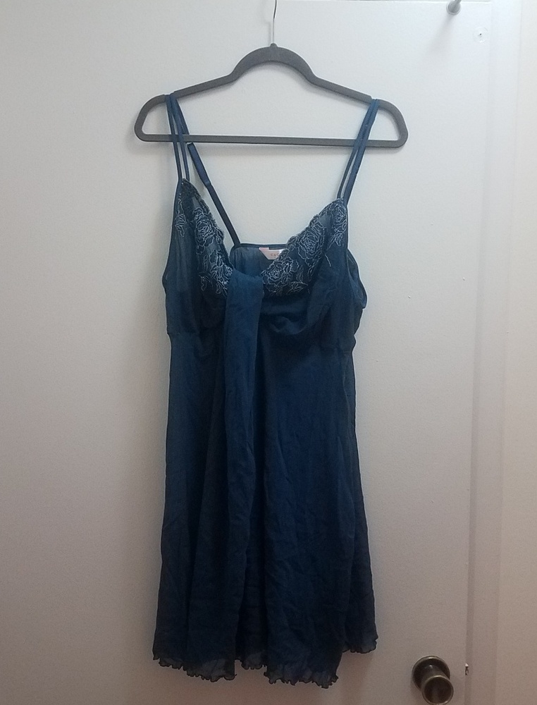 Blue babydoll chemise